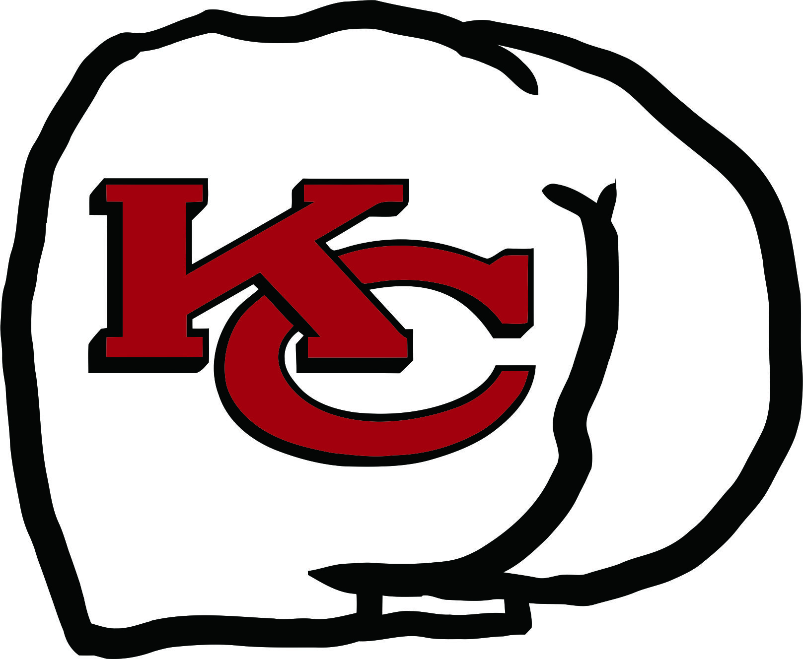 Kansas City Chiefs Butts Logo DIY iron on transfer (heat transfer)